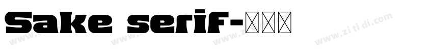 Sake serif字体转换